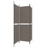 3-Panel Anthracite Room Divider - 150x180 cm Fabric