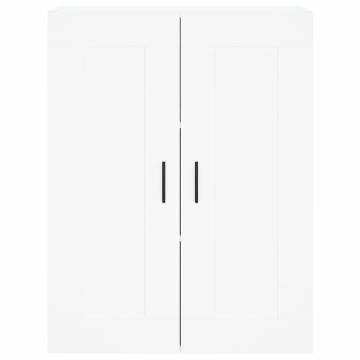 Stylish Highboard White 69.5x34x180 cm - Hipomarket