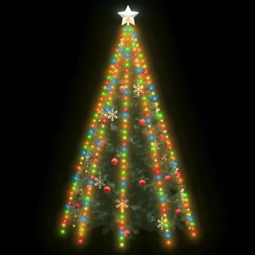 Colourful Christmas Tree Net Lights with 400 LEDs - 400 cm