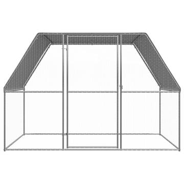 Outdoor Chicken Cage 3x2x2 m - Galvanised Steel | HipoMarket