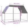 Outdoor Chicken Cage 3x2x2 m - Galvanised Steel | HipoMarket