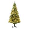 Pre-lit Christmas Tree with Pine Cones - 195 cm | Hipo Market