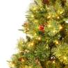 Pre-lit Christmas Tree with Pine Cones - 195 cm | Hipo Market