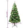 Pre-lit Christmas Tree with Pine Cones - 195 cm | Hipo Market