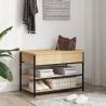 Shoe Bench Sonoma Oak 70x42.5x50 cm - Organize Your Space