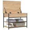 Shoe Bench Sonoma Oak 70x42.5x50 cm - Organize Your Space