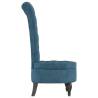 High Back Chair - Blue Velvet Button Design | Hipomarket