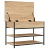 Shoe Bench Sonoma Oak 70x42.5x50 cm - Organize Your Space