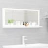 Bathroom Mirror White 90x10.5x37 cm Engineered Wood Colour white Size 90 x 10.5 x 37 cm Quantity in Package 1 