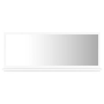 Bathroom Mirror White 90x10.5x37 cm | Stylish & Functional