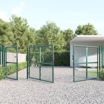 Durable Green Mesh Garden Gate 400x175 cm | Galvanised Steel