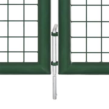 Durable Green Mesh Garden Gate 400x175 cm | Galvanised Steel