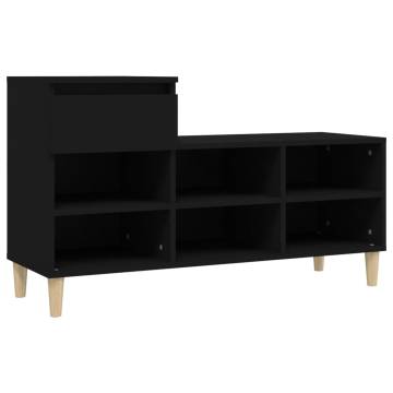 Shoe Cabinet Black 102x36x60 cm - Stylish & Durable Storage