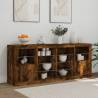 Modern Sideboard with LED Lights - Smoked Oak | HipoMarket