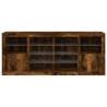 Modern Sideboard with LED Lights - Smoked Oak | HipoMarket