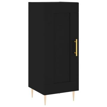 Stylish Highboard Black 34.5x34x180 cm - Hipomarket