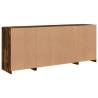 Modern Sideboard with LED Lights - Smoked Oak | HipoMarket