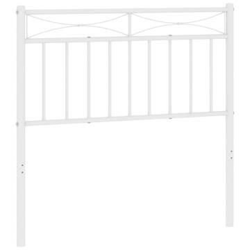 Stylish White Metal Headboard 90 cm – Hipomarket