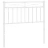 Stylish White Metal Headboard 90 cm – Hipomarket