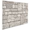 3D Grey Brick Wall Panels - 11 pcs EPS | Hipomarket