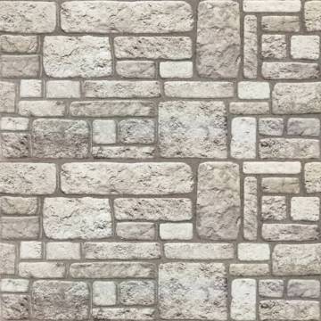 3D Grey Brick Wall Panels - 11 pcs EPS | Hipomarket