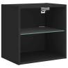 8 Piece LED Black TV Wall Units | Modern & Stylish Design