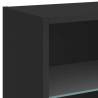 8 Piece LED Black TV Wall Units | Modern & Stylish Design