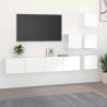 Wall-mounted TV Cabinet White Engineered Wood Colour white Quantity in Package 1 