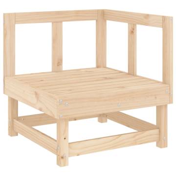 3 Piece Garden Lounge Set - Stylish Solid Wood Pine