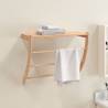 Rustic Towel Rack 60x25.5 cm Solid Walnut - Hipomarket UK