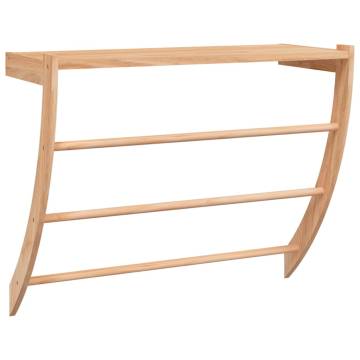 Rustic Towel Rack 60x25.5 cm Solid Walnut - Hipomarket UK