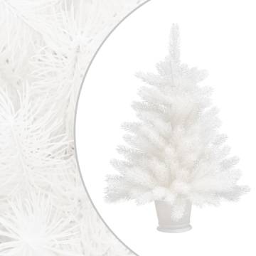 65 cm Pre-lit White Artificial Christmas Tree with Ball Set