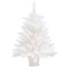 65 cm Pre-lit White Artificial Christmas Tree with Ball Set