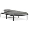 Stylish Black Metal Bed Frame 107x203 cm - Durable & Elegant