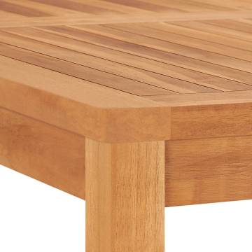 Garden Dining Table 120x120 cm - Solid Teak Wood | HipoMarket