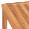 Garden Dining Table 120x120 cm - Solid Teak Wood | HipoMarket