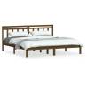 Honey Brown Solid Wood Pine Bed Frame - 160x200 cm