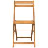 Folding Bistro Chairs 6 pcs Solid Wood Acacia - Hipomarket