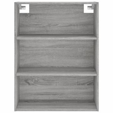 Stylish Highboard Grey Sonoma - 69.5x34x180 cm Engineered Wood