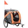 Pet Bike Trailer Orange and Grey Colour orange and grey 