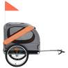 Shop Pet Bike Trailer - Orange & Grey | Hipo Market UK