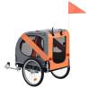 Shop Pet Bike Trailer - Orange & Grey | Hipo Market UK