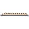 Grey Bed Frame 120x190 cm - Modern Pine Wood Design