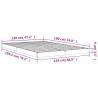 Grey Bed Frame 120x190 cm - Modern Pine Wood Design