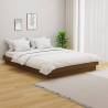 Bed Frame Honey Brown Solid Wood 135x190 cm Double Colour honey brown Size 135 x 190 cm 