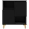 Stylish Black Sideboard - 60x35x70 cm Engineered Wood