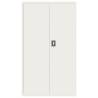 Stylish White File Cabinet - 105x40x180 cm Steel