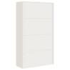 Stylish White File Cabinet - 105x40x180 cm Steel