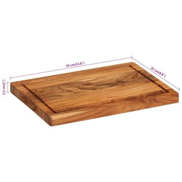 Solid Wood Acacia Chopping Board 35x25 cm | HipoMarket