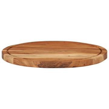 Chopping Board Ø40x2.5 cm Solid Acacia Wood - Essential Kitchen Tool